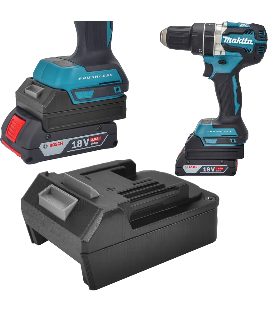 ADAPTER PRZEJŚCIÓWKA Z BATERI BOSCH 18V NA NARZĘDZIA MAKITA 18V LXT 