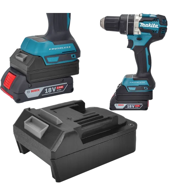 ADAPTER PRZEJŚCIÓWKA Z BATERI BOSCH 18V NA NARZĘDZIA MAKITA 18V LXT 