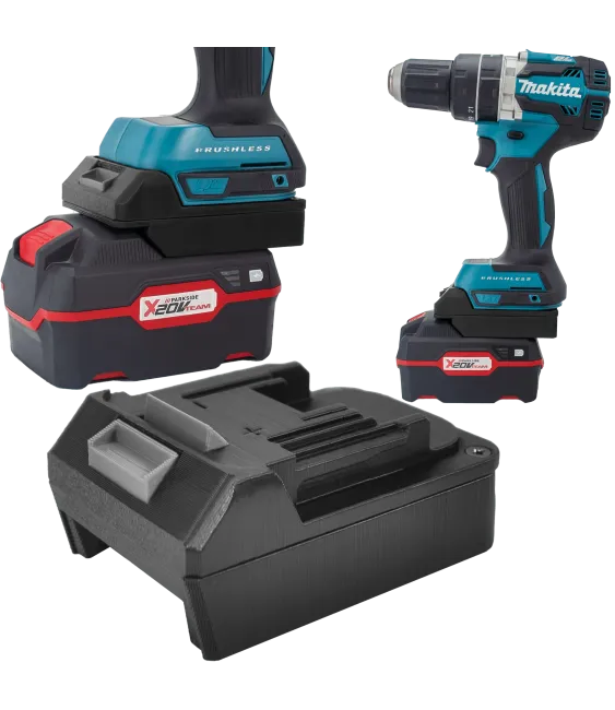 ADAPTER PRZEJŚCIÓWKA Z BATERI PARKSIDE X20V NA NARZĘDZIA MAKITA 18V LXT