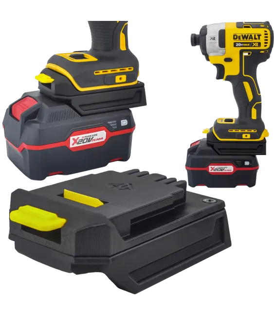 ADAPTER PRZEJŚCIÓWKA Z BATERI PARKSIDE X20V NA NARZĘDZIA DEWALT XR 18V 
