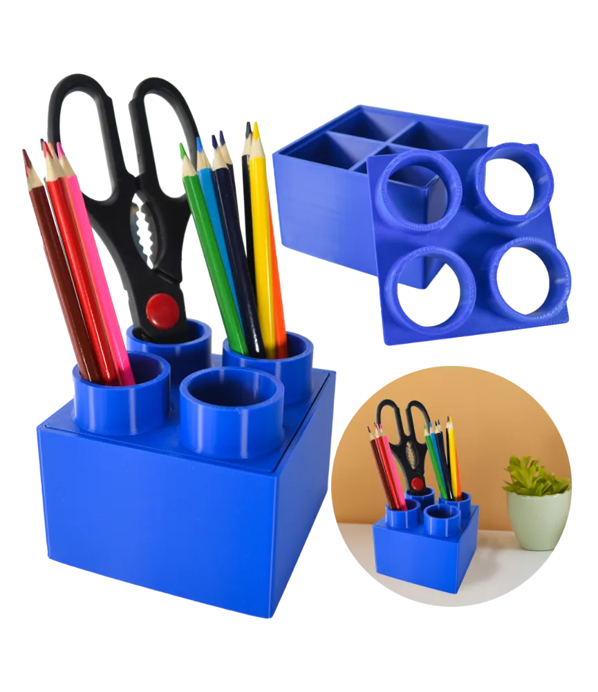 ORGANIZÉR Z BLOKOV LEGO MODRÝ