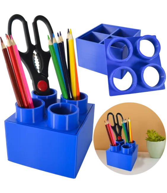 ORGANIZÉR Z BLOKOV LEGO MODRÝ