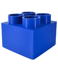 ORGANIZÉR Z BLOKOV LEGO MODRÝ