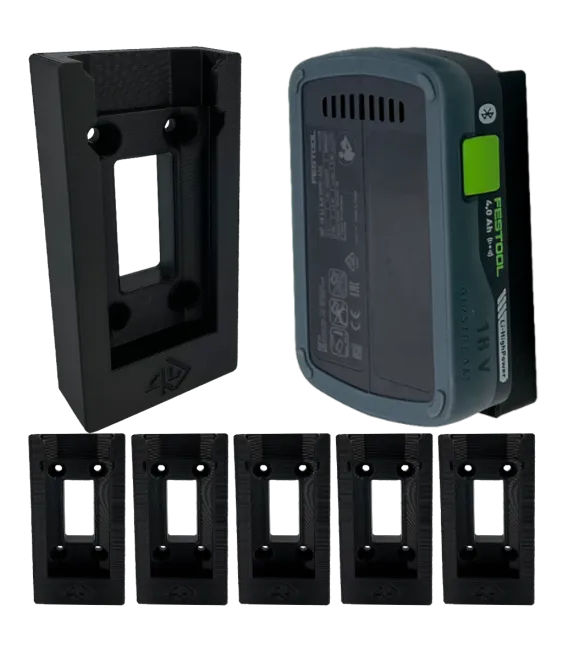 UCHWYT NA BATERIE AKUMULATOR FESTOOL 18V ZESTAW 6 SZT 