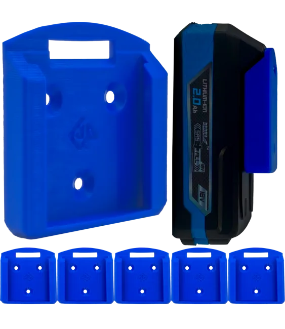 UCHWYT NA BATERIE AKUMULATOR DEDRA 18V SAS+ ZESTAW 6 SZT 