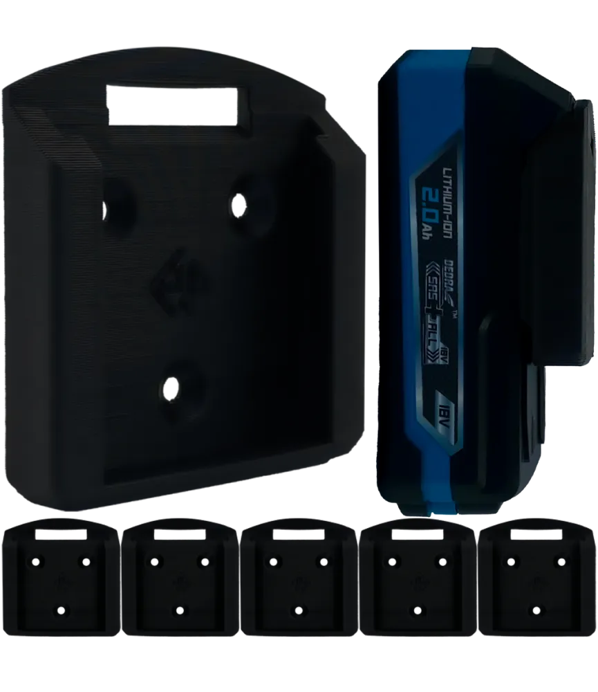 UCHWYT NA BATERIE AKUMULATOR DEDRA 18V SAS+ ZESTAW 6 SZT 
