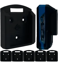 Uchwyt Na Baterie Akumulator Dedra 18V SAS+ - 6 szt. - Czarny