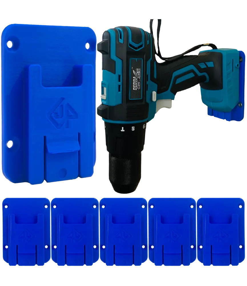 Uchwyt Na Elektronarzędzie Dedra 18V SAS+ - 6 szt. - Niebieski