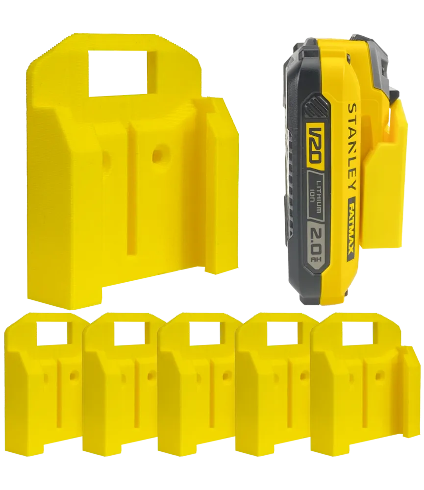 UCHWYT NA BATERIE AKUMULATOR STANLEY FATMAX V20 ZESTAW 6 SZT 