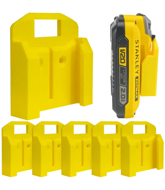 UCHWYT NA BATERIE AKUMULATOR STANLEY FATMAX V20 ZESTAW 6 SZT 