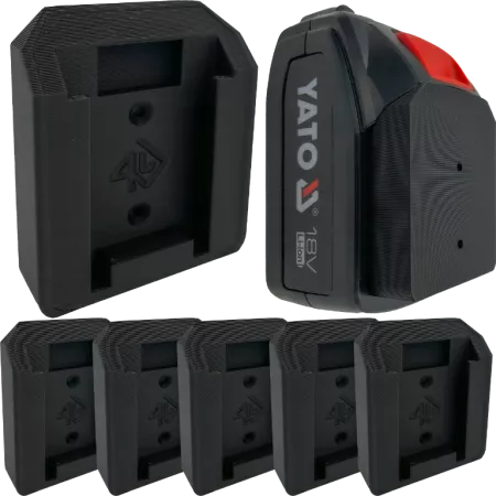 Uchwyt Na Baterie Akumulator Yato 18V - 6 szt. - Czarny