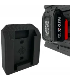 Uchwyt Na Baterie Akumulator Yato 18V - 6 szt. - Czarny