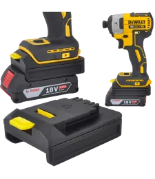 ADAPTER PRZEJŚCIÓWKA Z BATERI BOSCH 18V NA NARZĘDZIA DEWALT XR 18V 