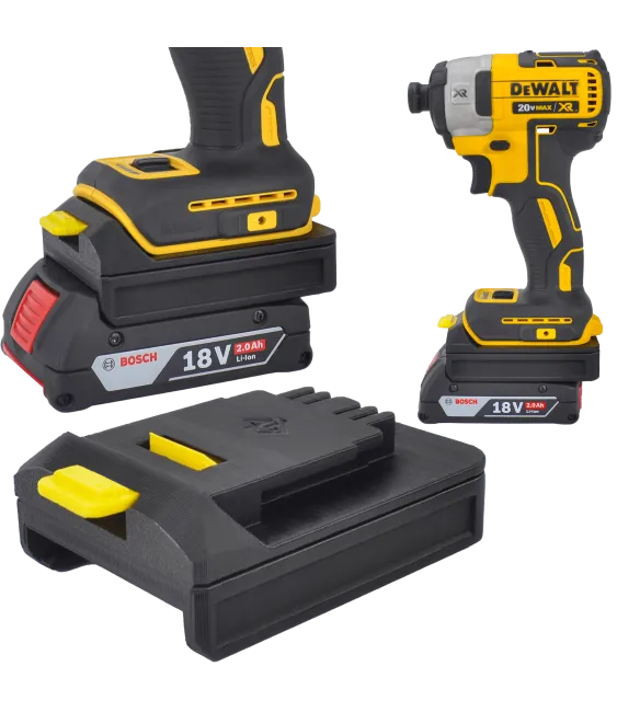 ADAPTER PRZEJŚCIÓWKA Z BATERI BOSCH 18V NA NARZĘDZIA DEWALT XR 18V 