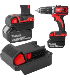 ADAPTER PRZEJŚCIÓWKA Z BATERI MAKITA 18V NA NARZĘDZIA MILWAUKEE 18V M18 