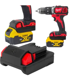 ADAPTER PRZEJŚCIÓWKA Z BATERI DEWALT XR 18V NA NARZĘDZIA MILWAUKEE M18 