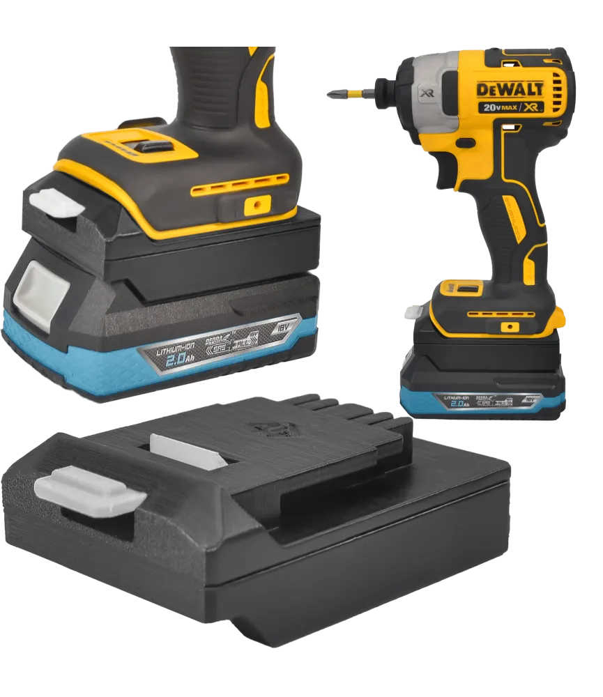 ADAPTER PRZEJŚCIÓWKA Z NARZĘDZIA DEWALT XR 18V DO BATERII DEDRA SAS+ALL 18V 