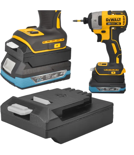 ADAPTER PRZEJŚCIÓWKA Z NARZĘDZIA DEWALT XR 18V DO BATERII DEDRA SAS+ALL 18V 