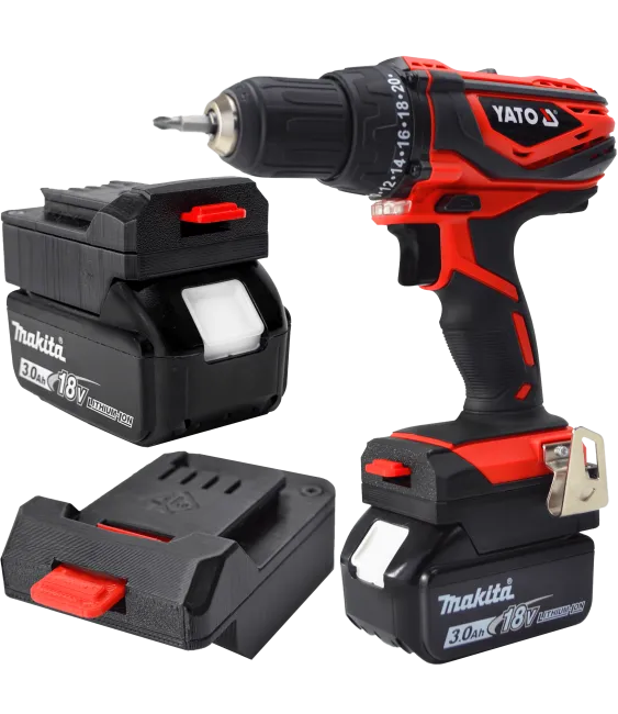 ADAPTER PRZEJŚCIÓWKA Z NARZĘDZIA YATO 18V DO BATERII AKUMULATORA MAKITA LXT 18V 