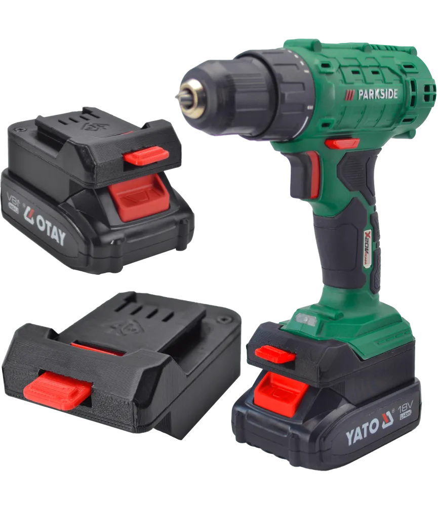 ADAPTER PRZEJŚCIÓWKA Z NARZĘDZIA PARKSIDE X20V DO BATERII AKUMULATORA YATO 18V 