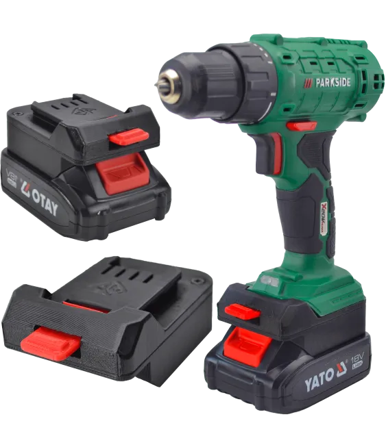 ADAPTER PRZEJŚCIÓWKA Z NARZĘDZIA PARKSIDE X20V DO BATERII AKUMULATORA YATO 18V 