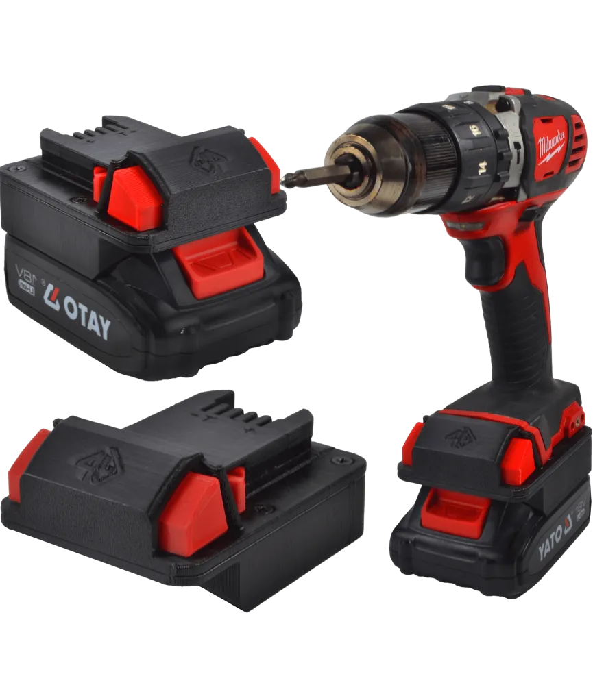 ADAPTER PRZEJŚCIÓWKA Z NARZĘDZIA MILWAUKEE M18 18V DO BATERII AKUMULATORA YATO 18V 