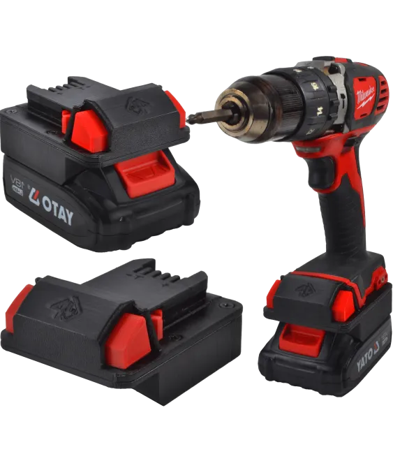 ADAPTER PRZEJŚCIÓWKA Z NARZĘDZIA MILWAUKEE M18 18V DO BATERII AKUMULATORA YATO 18V 