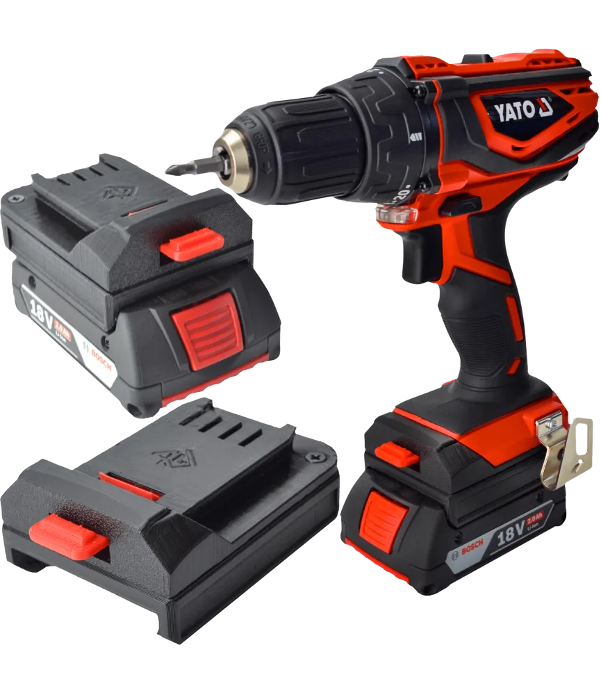 ADAPTER PRZEJŚCIÓWKA Z NARZĘDZIA YATO 18V DO BATERII AKUMULATORA BOSCH PROFESSIONAL 18V 