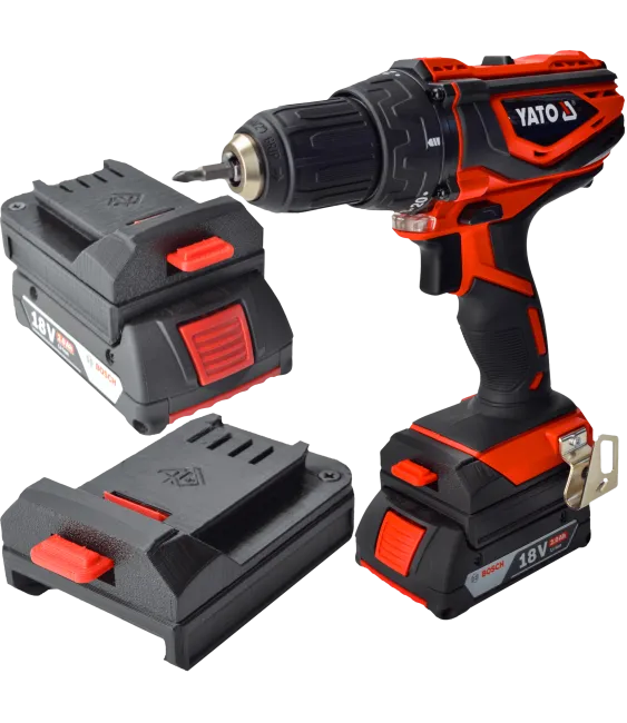 ADAPTER PRZEJŚCIÓWKA Z NARZĘDZIA YATO 18V DO BATERII AKUMULATORA BOSCH PROFESSIONAL 18V 