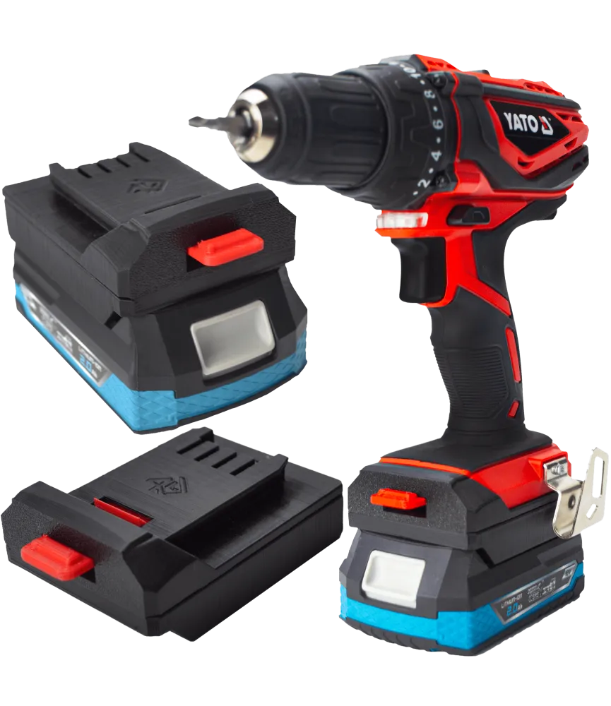 ADAPTER PRZEJŚCIÓWKA Z NARZĘDZIA YATO 18V DO BATERII AKUMULATORA DEDRA SAS+ALL 18V 