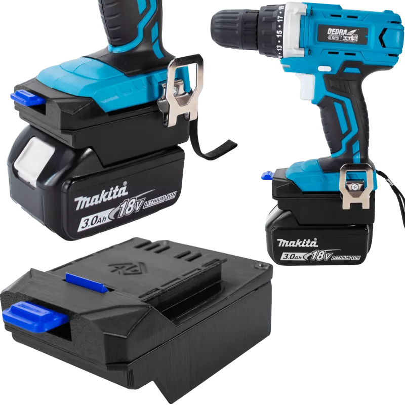 ADAPTER PRZEJŚCIÓWKA Z NARZĘDZIA DEDRA SAS+ALL 18V DO BATERII AKUMULATORA MAKITA LXT 18V 