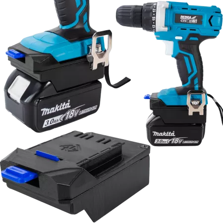 ADAPTER PRZEJŚCIÓWKA Z NARZĘDZIA DEDRA SAS+ALL 18V DO BATERII AKUMULATORA MAKITA LXT 18V 