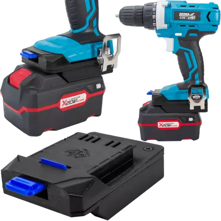 ADAPTER PRZEJŚCIÓWKA Z NARZĘDZIA DEDRA SAS+ALL 18V DO BATERII PARKSIDE X20V 