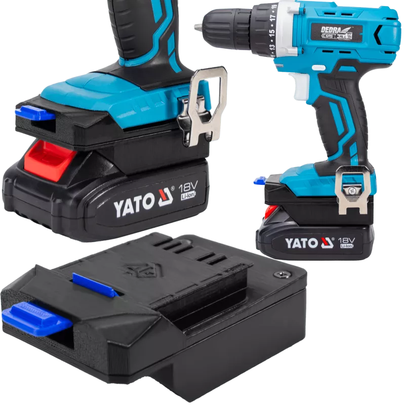 ADAPTER PRZEJŚCIÓWKA Z NARZĘDZIA DEDRA SAS+ALL 18V DO BATERII YATO 18V 