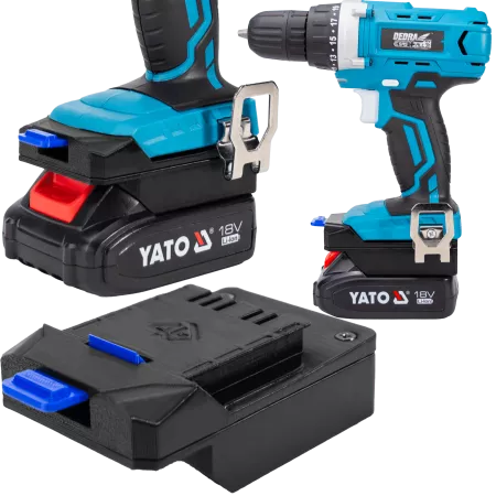 ADAPTER PRZEJŚCIÓWKA Z NARZĘDZIA DEDRA SAS+ALL 18V DO BATERII YATO 18V 