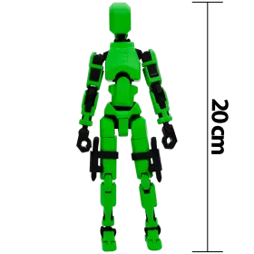 MINI FIGURKA KOLEKCJONERSKA RUCHOMA MINI LEGENDY 20CM ZIELONA ZESTAW AKCESORIÓW 
