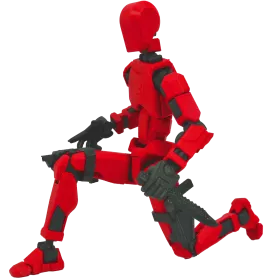 MINI FIGURKA KOLEKCJONERSKA RUCHOMA MINI LEGENDY 20CM CZERWONA ZESTAW AKCESORIÓW 
