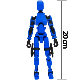 MINI FIGURKA KOLEKCJONERSKA RUCHOMA MINI LEGENDY 20CM NIEBIESKA ZESTAW AKCESORIÓW 
