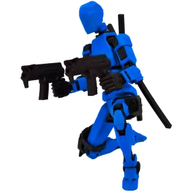 MINI FIGURKA KOLEKCJONERSKA RUCHOMA MINI LEGENDY 20CM NIEBIESKA ZESTAW AKCESORIÓW 