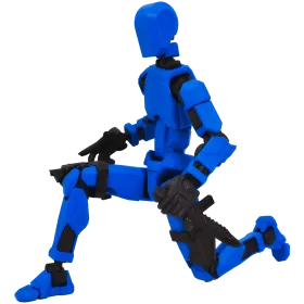 MINI FIGURKA KOLEKCJONERSKA RUCHOMA MINI LEGENDY 20CM NIEBIESKA ZESTAW AKCESORIÓW 
