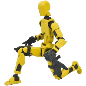 MINI FIGURKA KOLEKCJONERSKA RUCHOMA MINI LEGENDY 20CM ŻÓŁTA ZESTAW AKCESORIÓW 