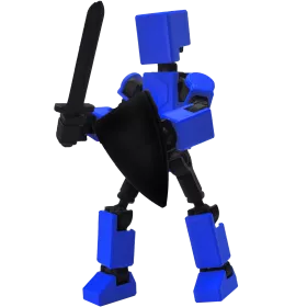 MIKRO FIGURKA KOLEKCJONERSKA RUCHOMA MIKRO LEGENDY 14CM NIEBIESKA AKCESORIA 