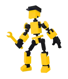 MIKRO FIGURKA KOLEKCJONERSKA RUCHOMA MIKRO LEGENDY 14CM ŻÓŁTA AKCESORIA 