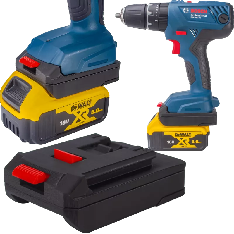 ADAPTER PRZEJŚCIÓWKA Z NARZĘDZIA BOSCH 18V PROFESSIONAL DO BATERII DEWALT XR 18V 