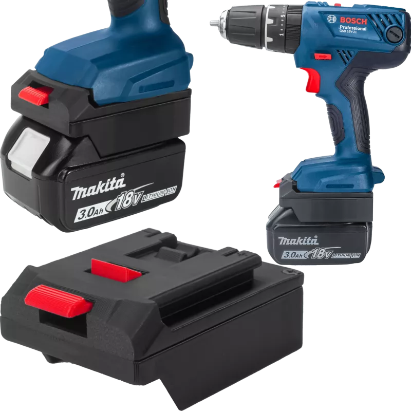 ADAPTER PRZEJŚCIÓWKA Z NARZĘDZIA BOSCH 18V PROFESSIONAL DO BATERII MAKITA 18V 