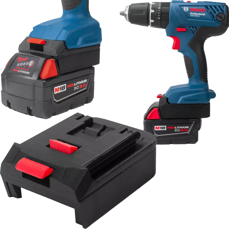 ADAPTER Z NARZĘDZIA BOSCH 18V PROFESSIONAL DO BATERII MILWAUKEE M18 18V 