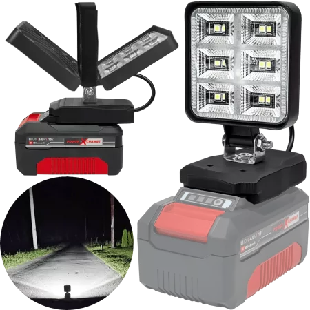 LAMPA DO BATERII EINHELL POWER 18V X-CHANGE LED HALOGEN ROBOCZY 