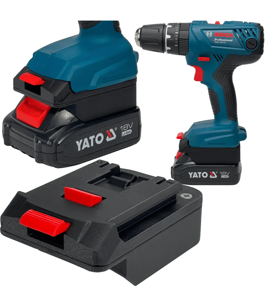 ADAPTER Z NARZĘDZIA BOSCH 18V PROFESSIONAL DO BATERII YATO 18V 