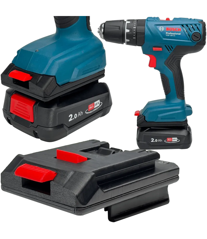 ADAPTER Z NARZĘDZIA BOSCH 18V PROFESSIONAL DO BATERII BOSCH PBA POWER 18V 
