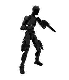 MINI FIGURKA KOLEKCJONERSKA RUCHOMA MINI LEGENDY 20CM CZARNY ZESTAW AKCESORIÓW 